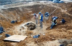 Well excavation at the Noxon Tenancy Site